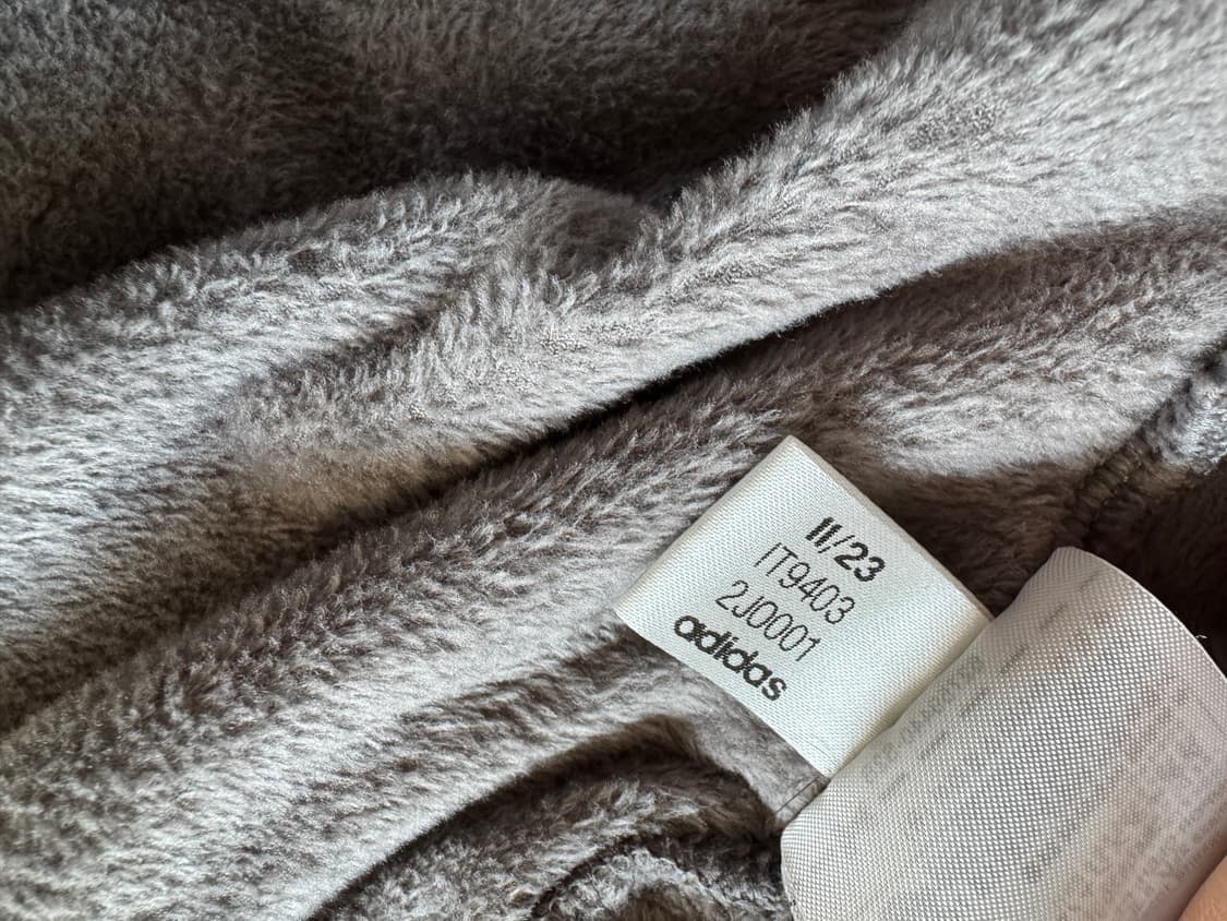 아디다스 기모 벨벳 트랙탑 그레이 XL 상품이미지4
