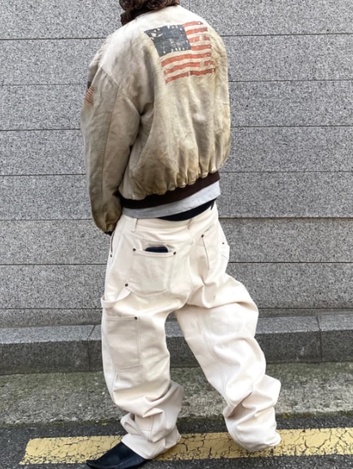 언더마이카 더블니 카펜터 팬츠 아이보리 / 1사이즈 상품이미지2