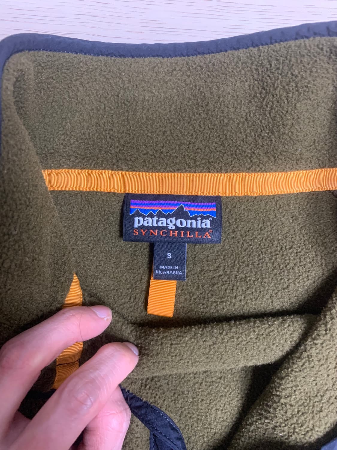 (S)파타고니아 신칠라 카키그린 판매 상품이미지3
