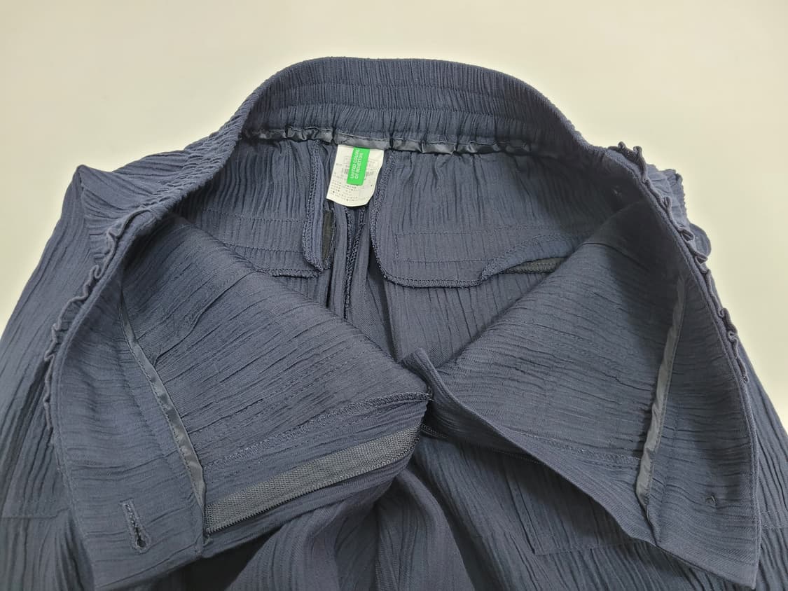 BENETTON 25SS  베네통 레이온 와이드 팬츠 / 여 67 네이비 상품이미지7