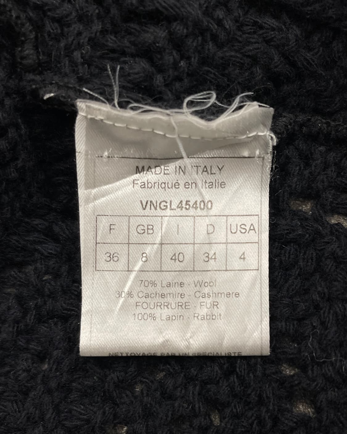 크리스찬 디올 숏 슬리브 퍼 디테일 크로셰 자켓 상품이미지10