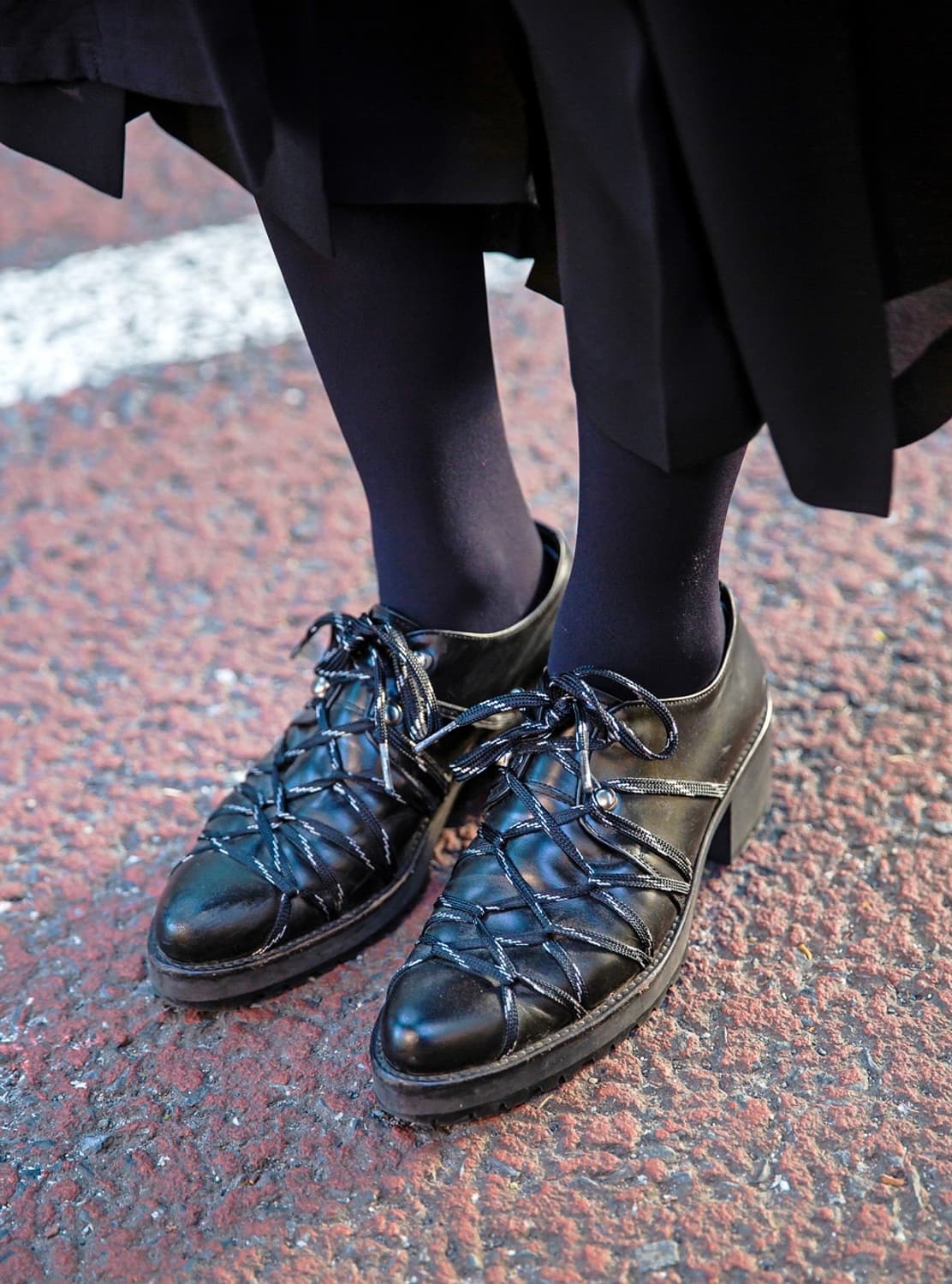 요지야마모토 레이스업 슈즈 힐 구두 245~250 상품이미지7