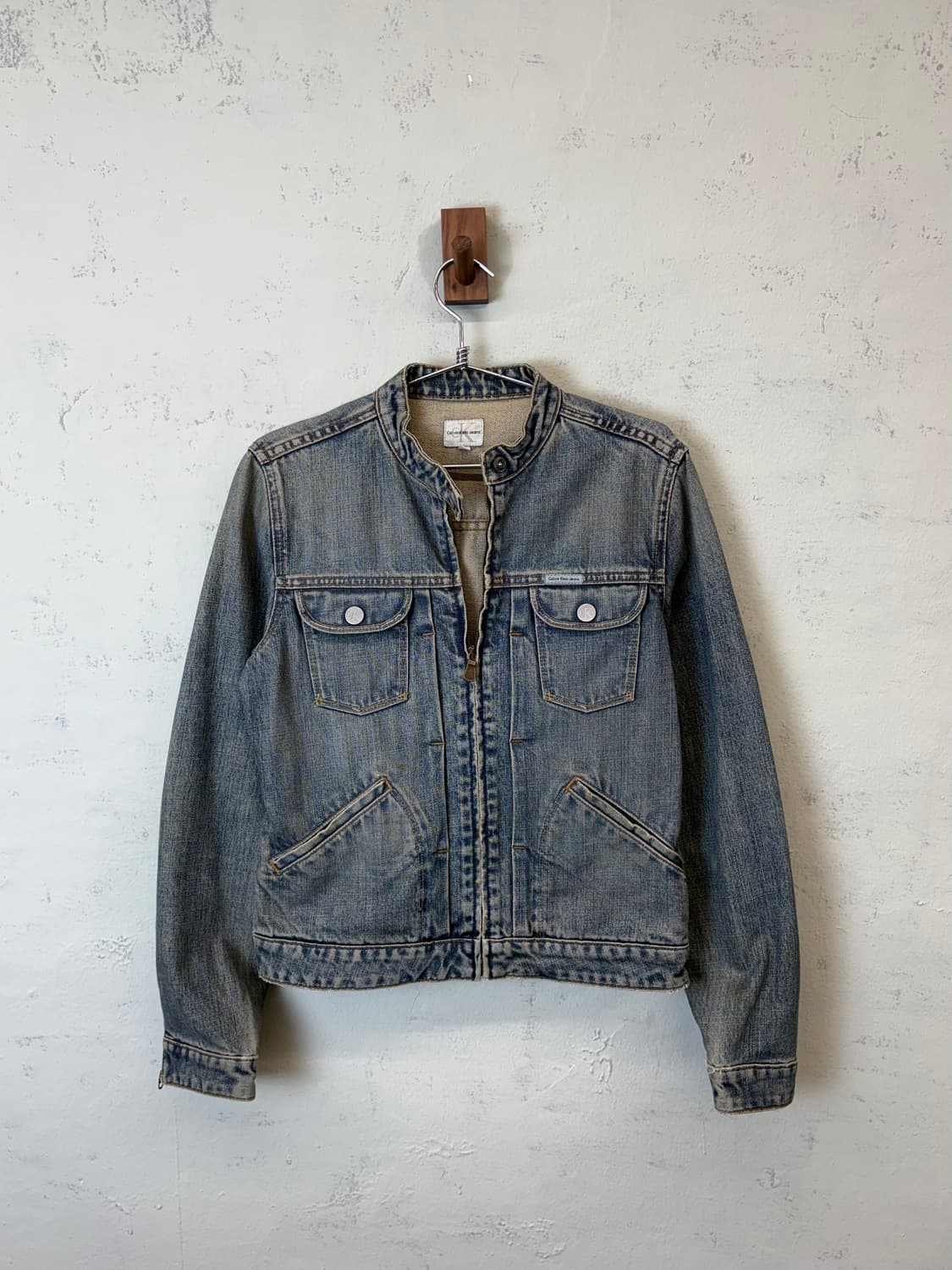 캘빈클라인 빈티지 집업 데님 자켓 상품이미지1