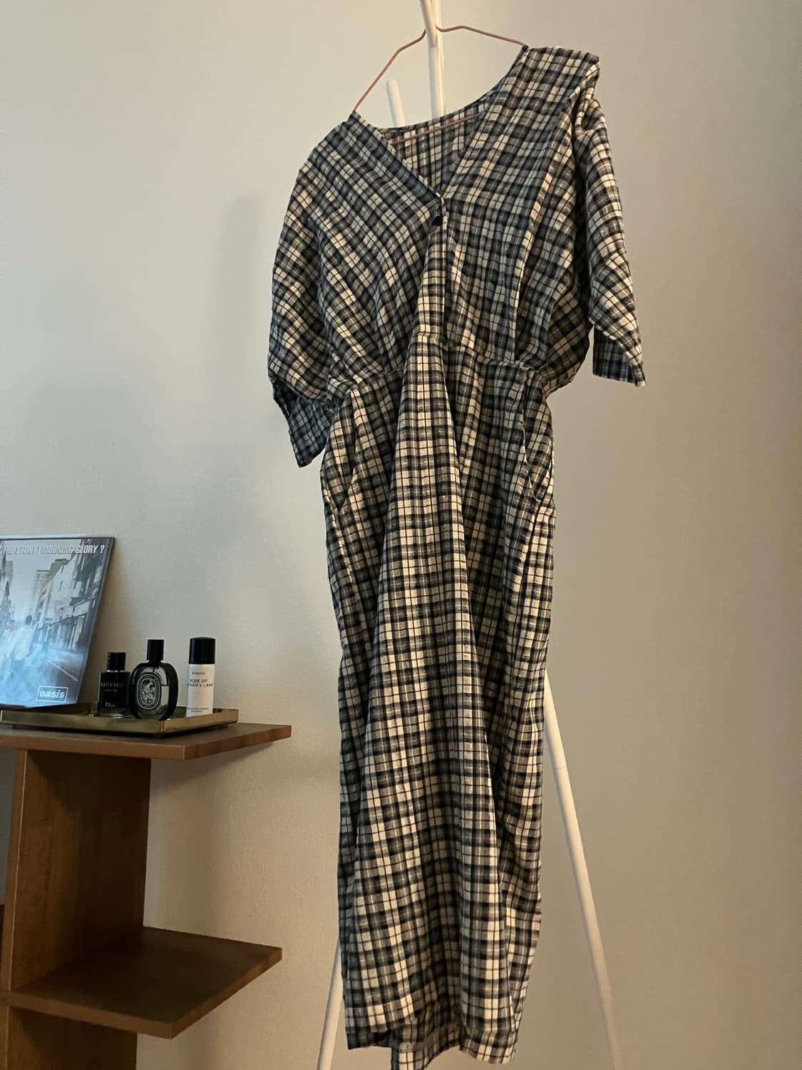 체크 롱 원피스 상품이미지4