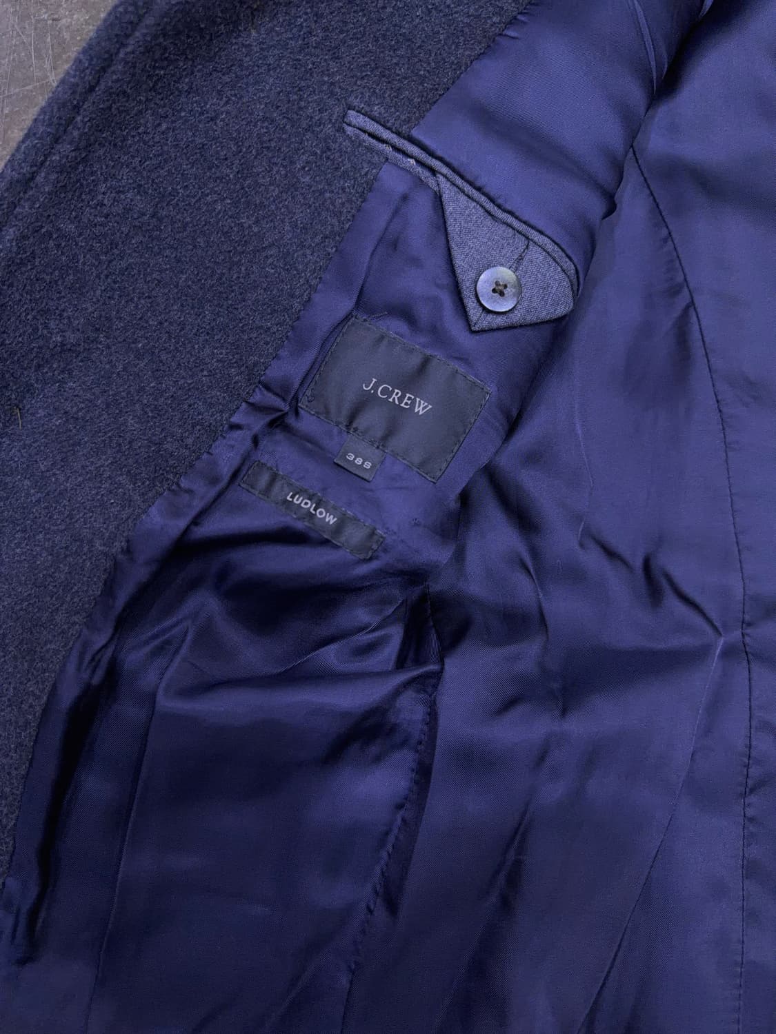 제이크루 Ludlow 이태리 메이드 울 캐시미어 싱글코트 차콜 38S 상품이미지9