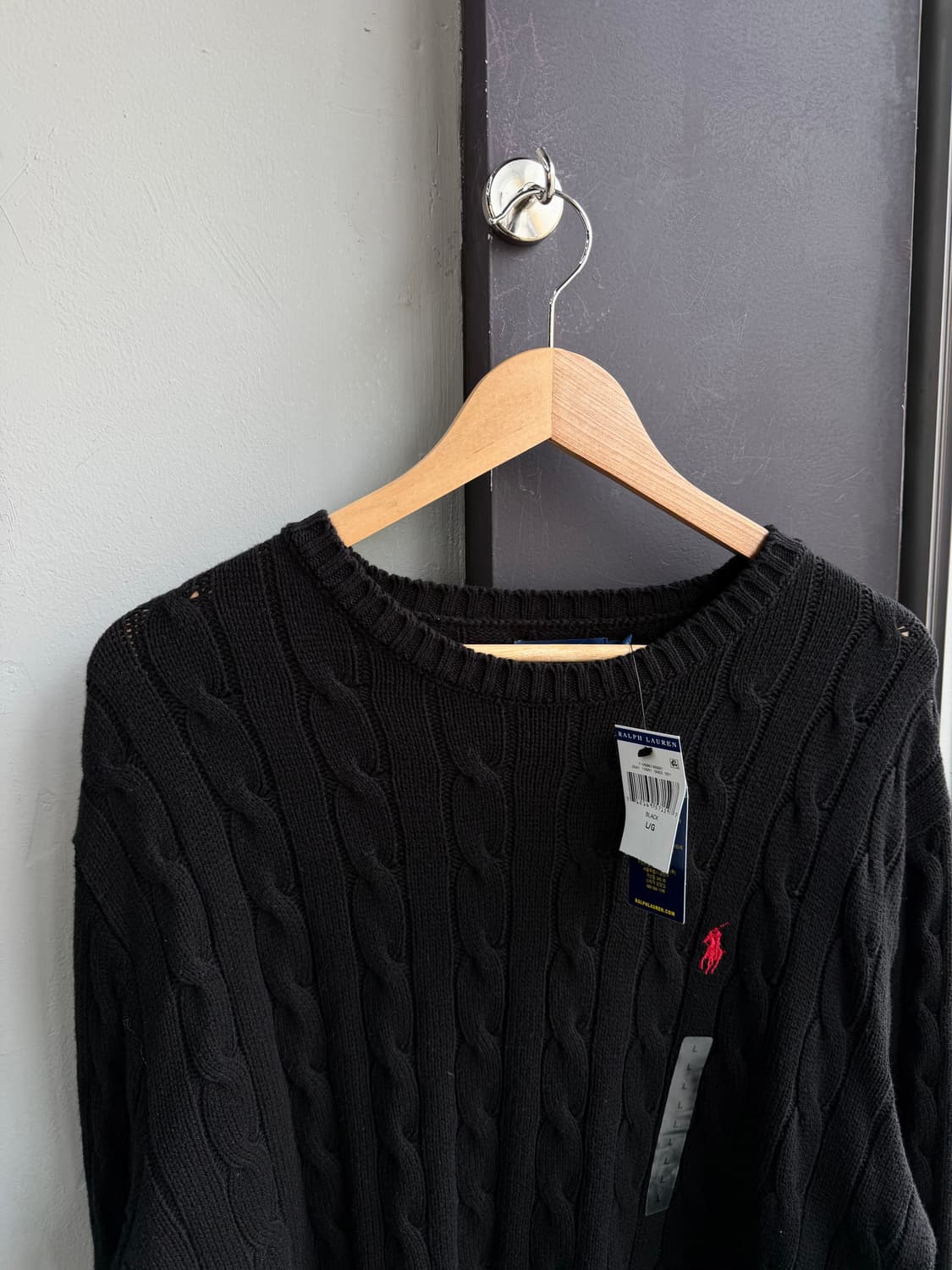 L/ 폴로랄프로렌 포니 꽈배기 니트 (새상품) 상품이미지4