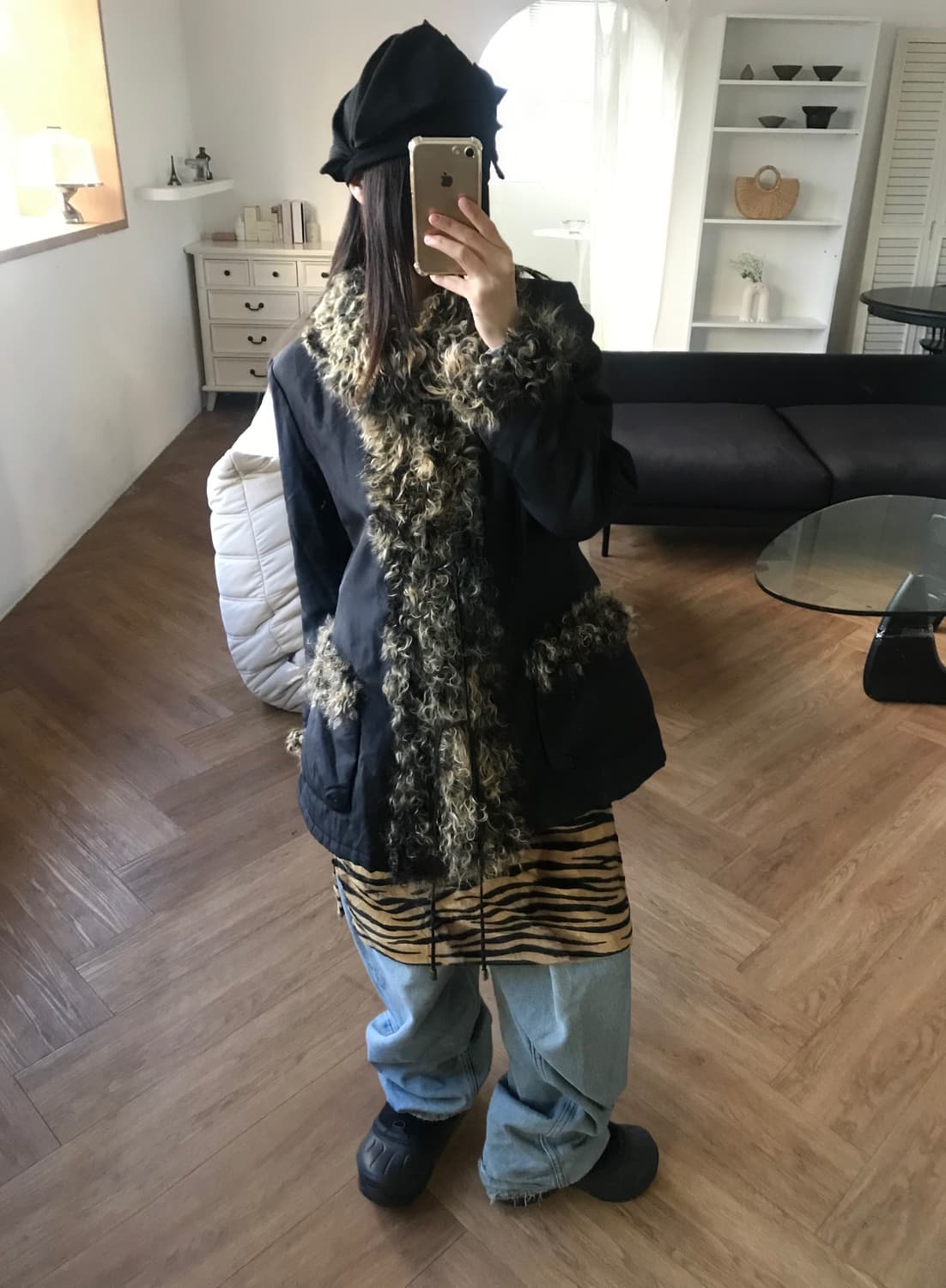 vintage fur jumper 상품이미지1