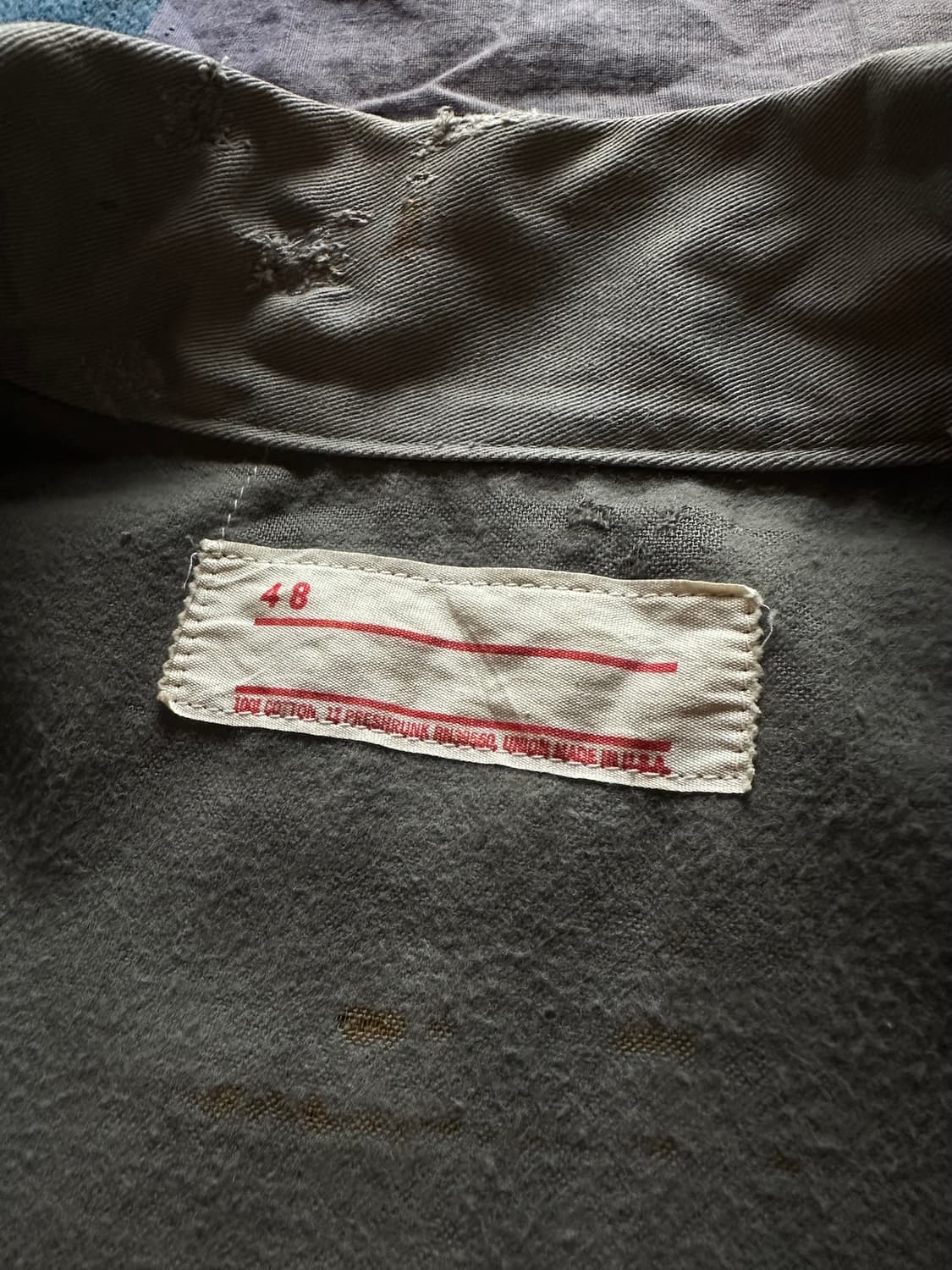 50s 60s Vintage Mechanic Work Jacket 상품이미지9
