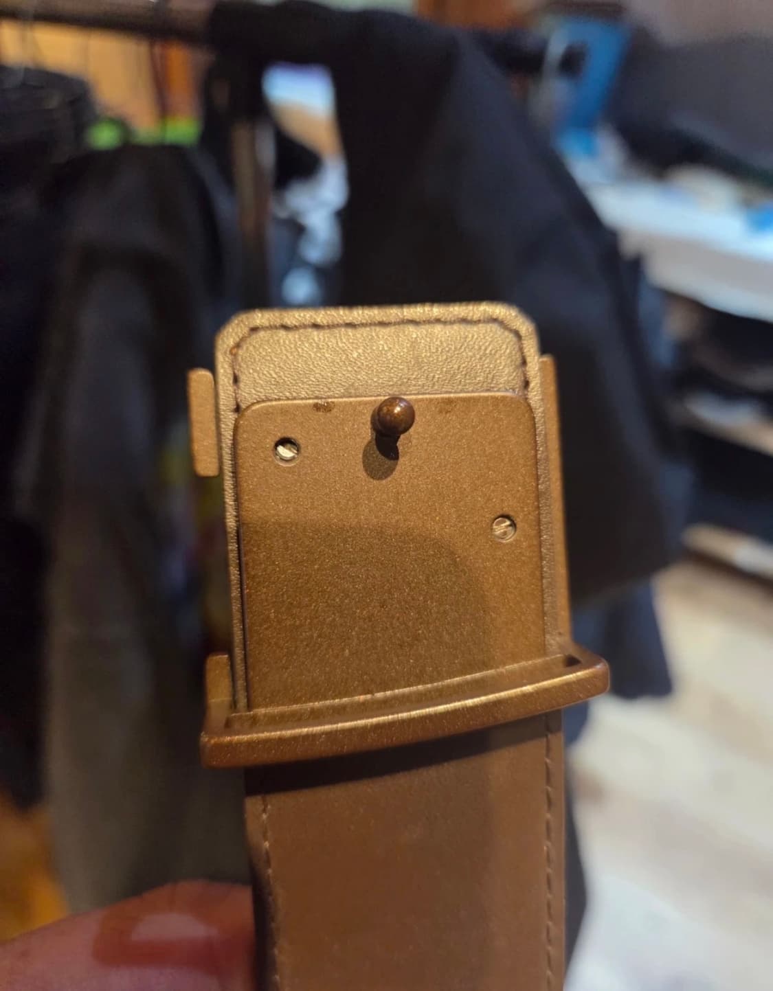 루이비통 다미에 에벤 LV 버클 브라운 벨트 90/36 상품이미지3