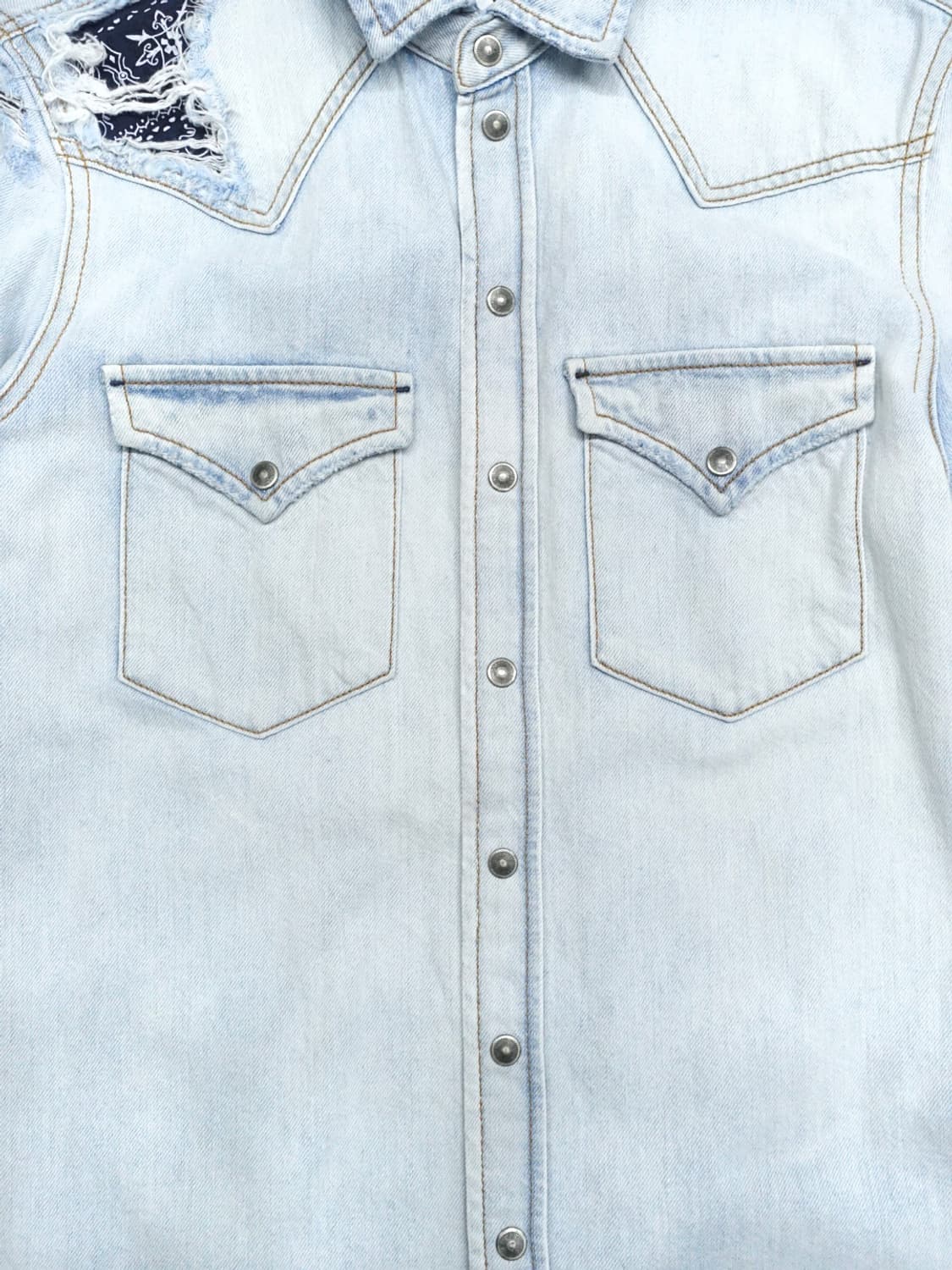 DIESEL Bandana denim shirt 상품이미지6