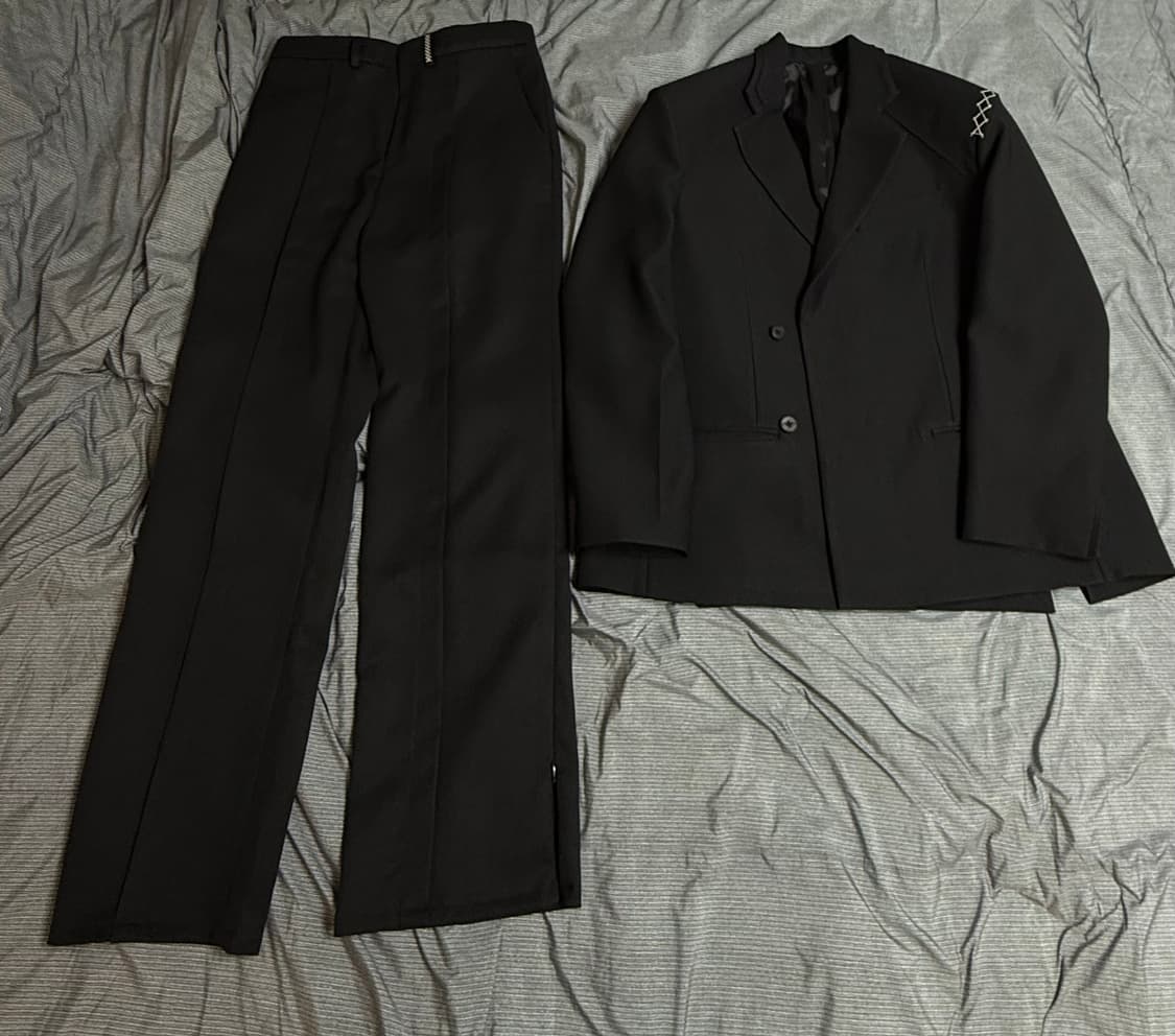 준느 /J20 IX자수 블레이저, P10RE 플레어 슬랙스 셋업/M, M 상품이미지2