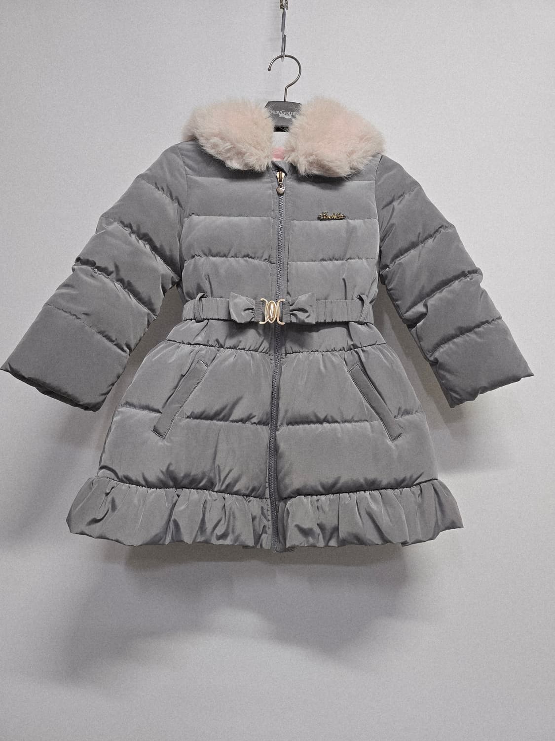 프렌치캣 여아 털카라 벨트 다운패딩 코트 상품이미지1