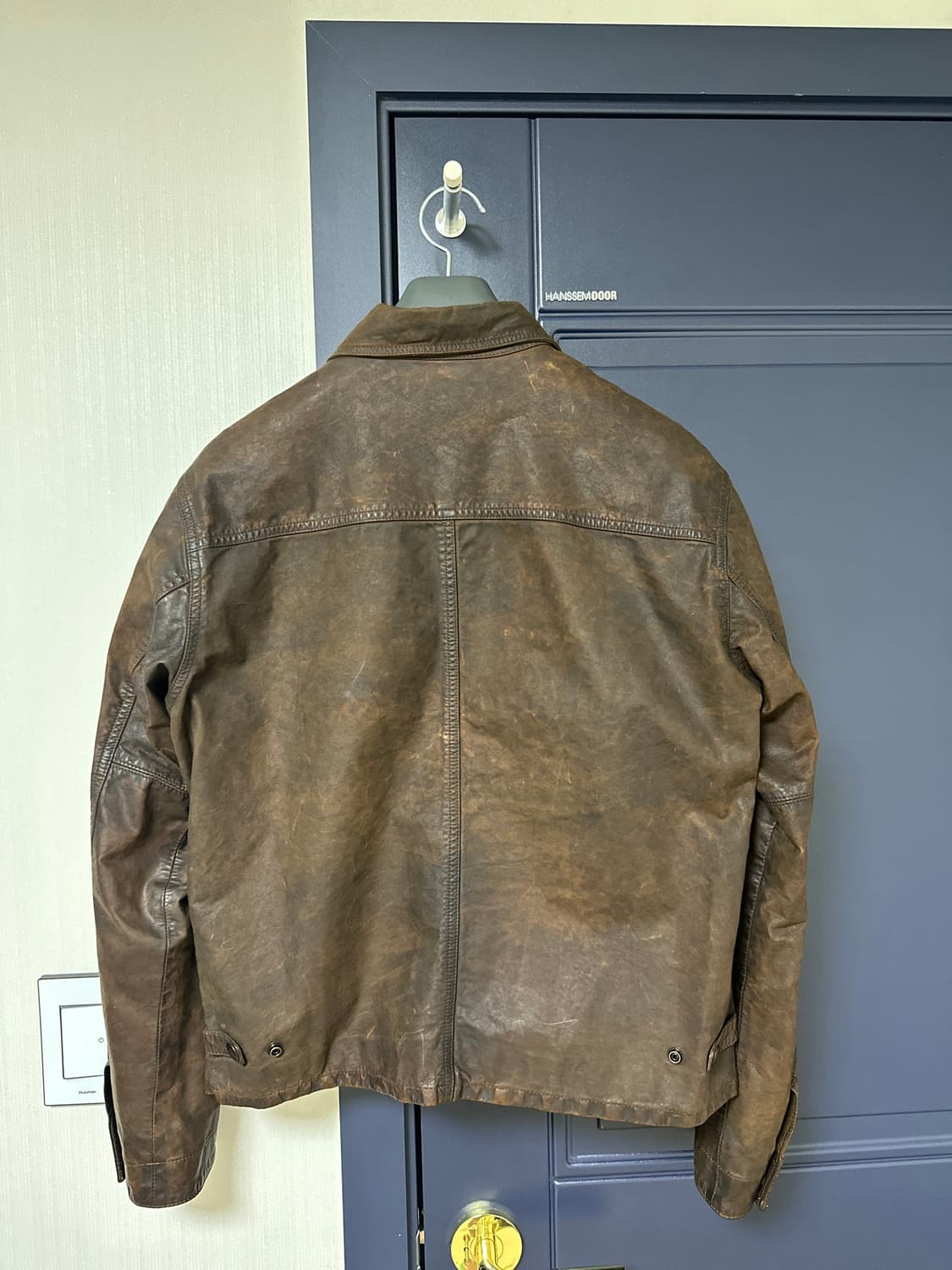 RRL 더블알엘 오일 레더 자켓 M 상품이미지3