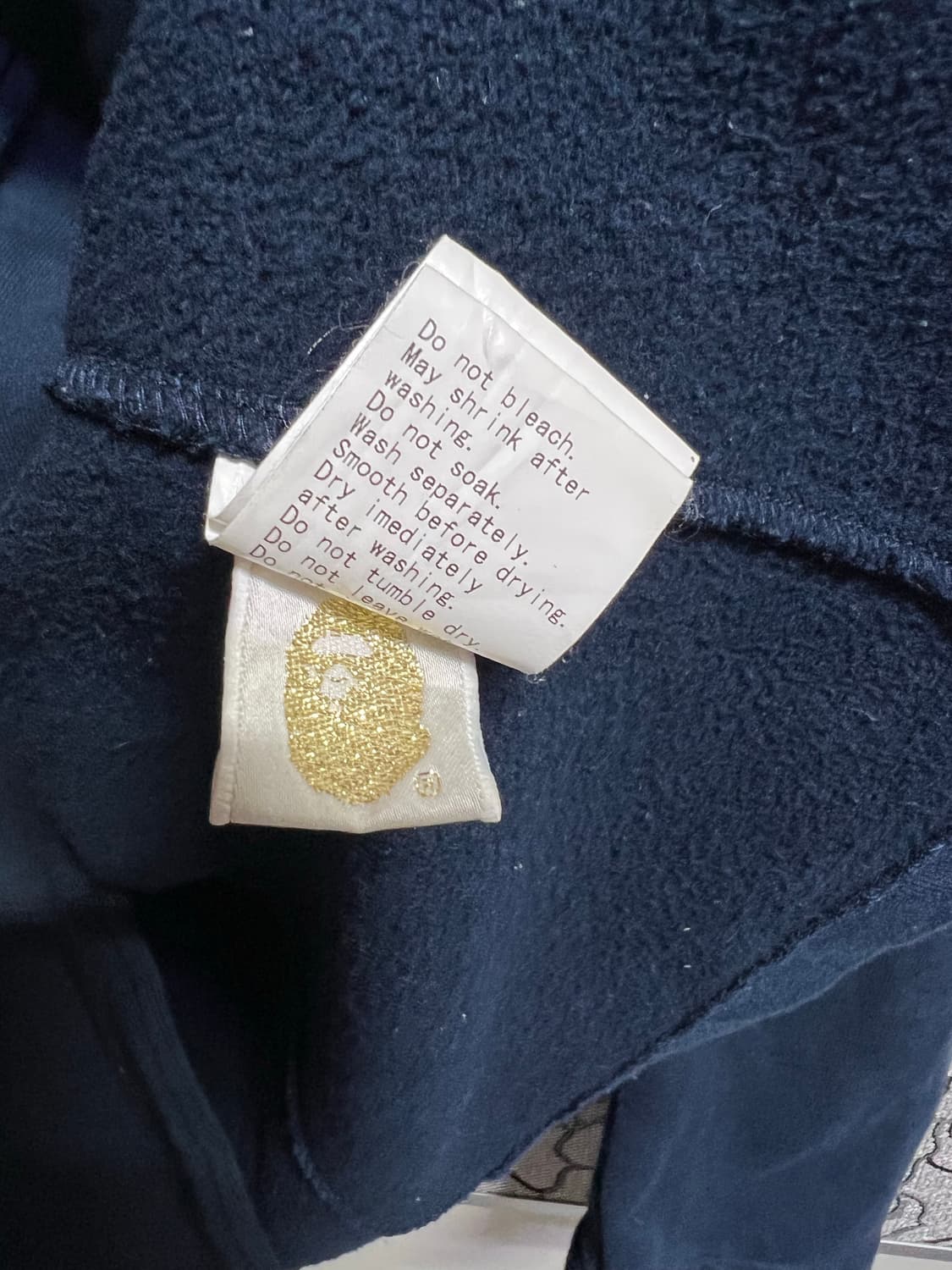 베이프 패치 네이비 블레이저 L 상품이미지6