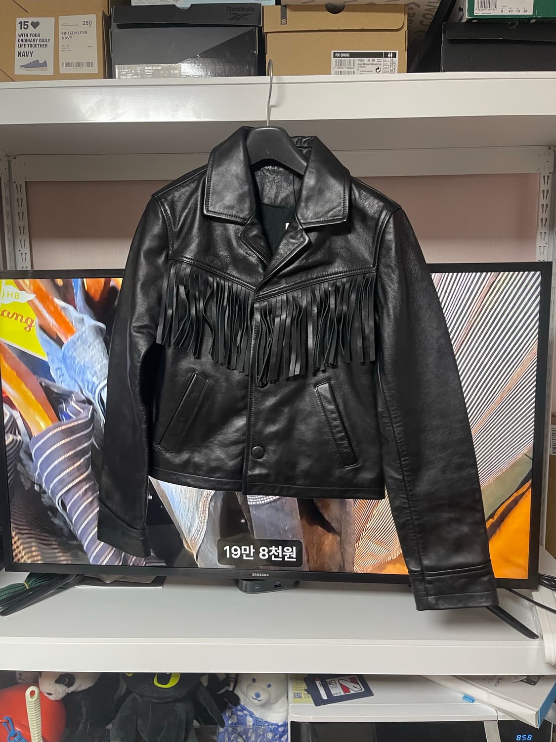 아미 웨스턴 프린지 가죽자켓 상품이미지2