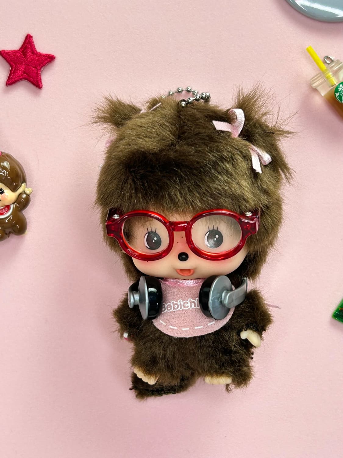 (17)커스텀💕[정품 몬치치 · 베비치치 SS 여아 걸 빅헤드 키링] 상품이미지2