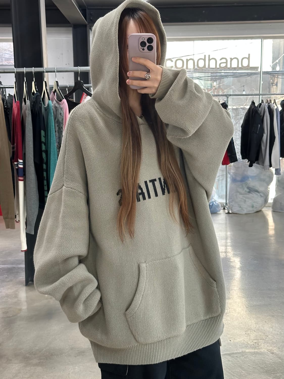 피어오브갓 에센셜 니트 후드티 상품이미지2