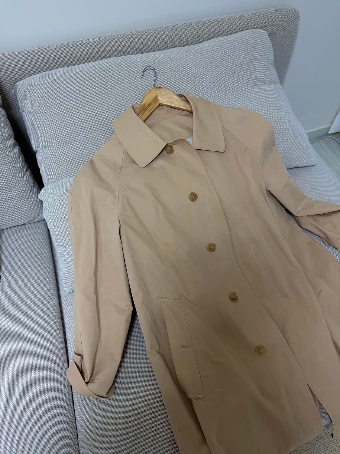 샵마그넷 바이윤하 래글런 트렌치코트 상품이미지4