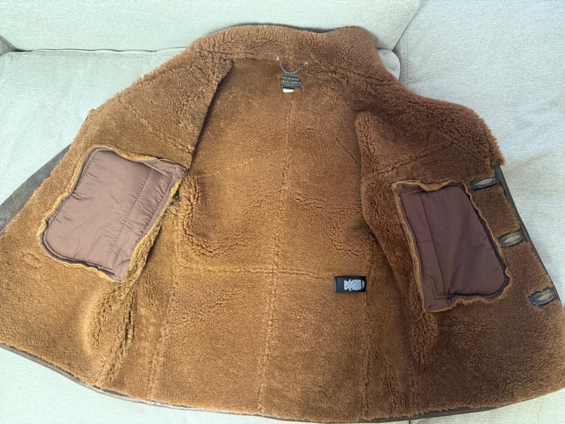 RRL 시어링 코트 무스탕 L 상품이미지4