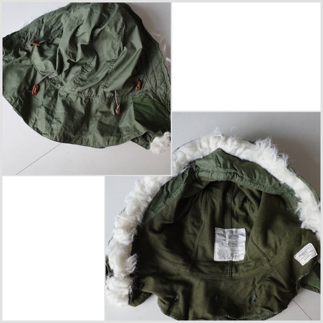 80s 미군 오리지널 M65 피쉬테일 파카 풀세트 미디움 상품이미지10
