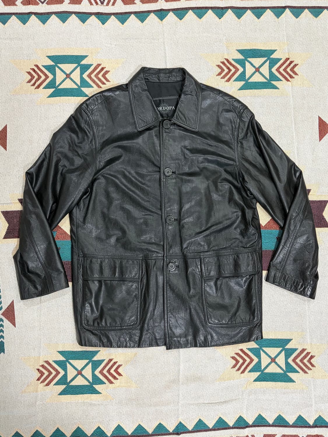SORDOPA cow leather car coat / 레더 카코트 상품이미지1