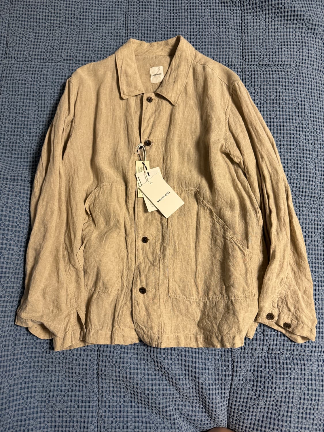 (Sage de cret) 오가닉 린넨 셔츠자켓 상품이미지1