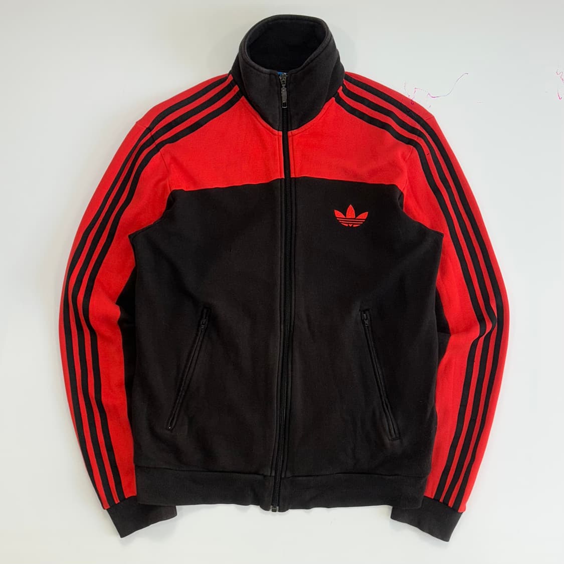 Adidas 아디다스 파이어버드 레드 블랙 배색 코튼져지 상품이미지3