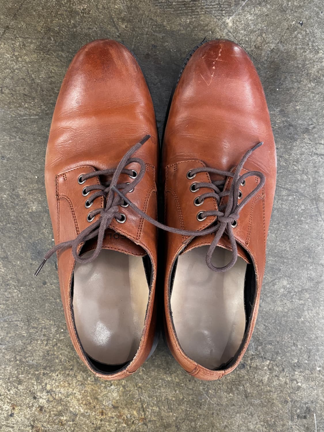 콜한 남성 브라운 가죽 구두 275mm 상품이미지6