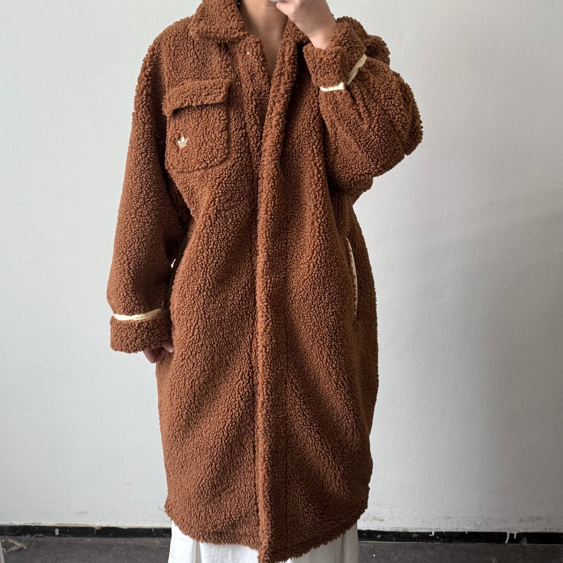 [XXS] 아디다스 플리스 롱 코트 상품이미지2