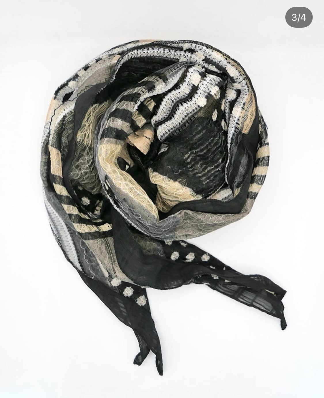 코이세이오 26ss스카프 블랙+ 노트 상품이미지1