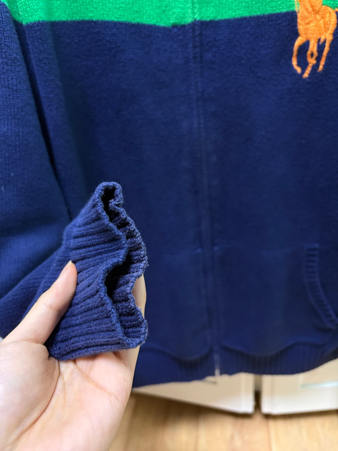 폴로 빅포니 니트 집업 S 상품이미지4