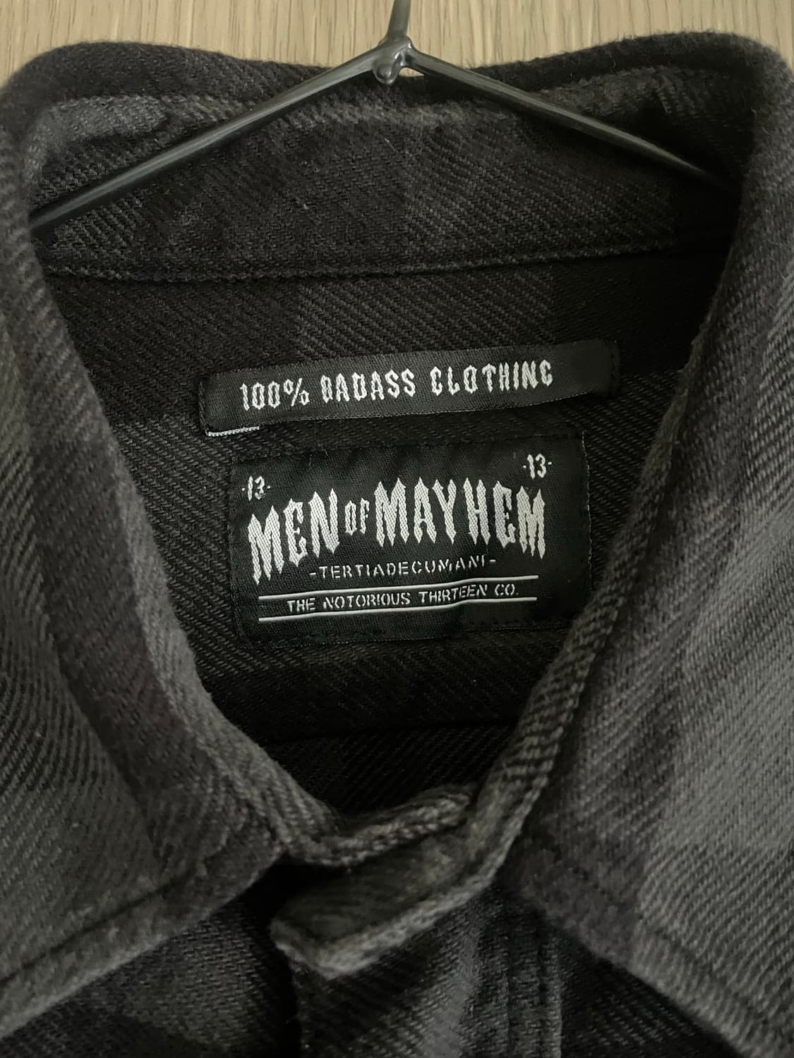 Men of Mayhem 바이커 플라넬 락펑크 체크 셔츠 상품이미지4