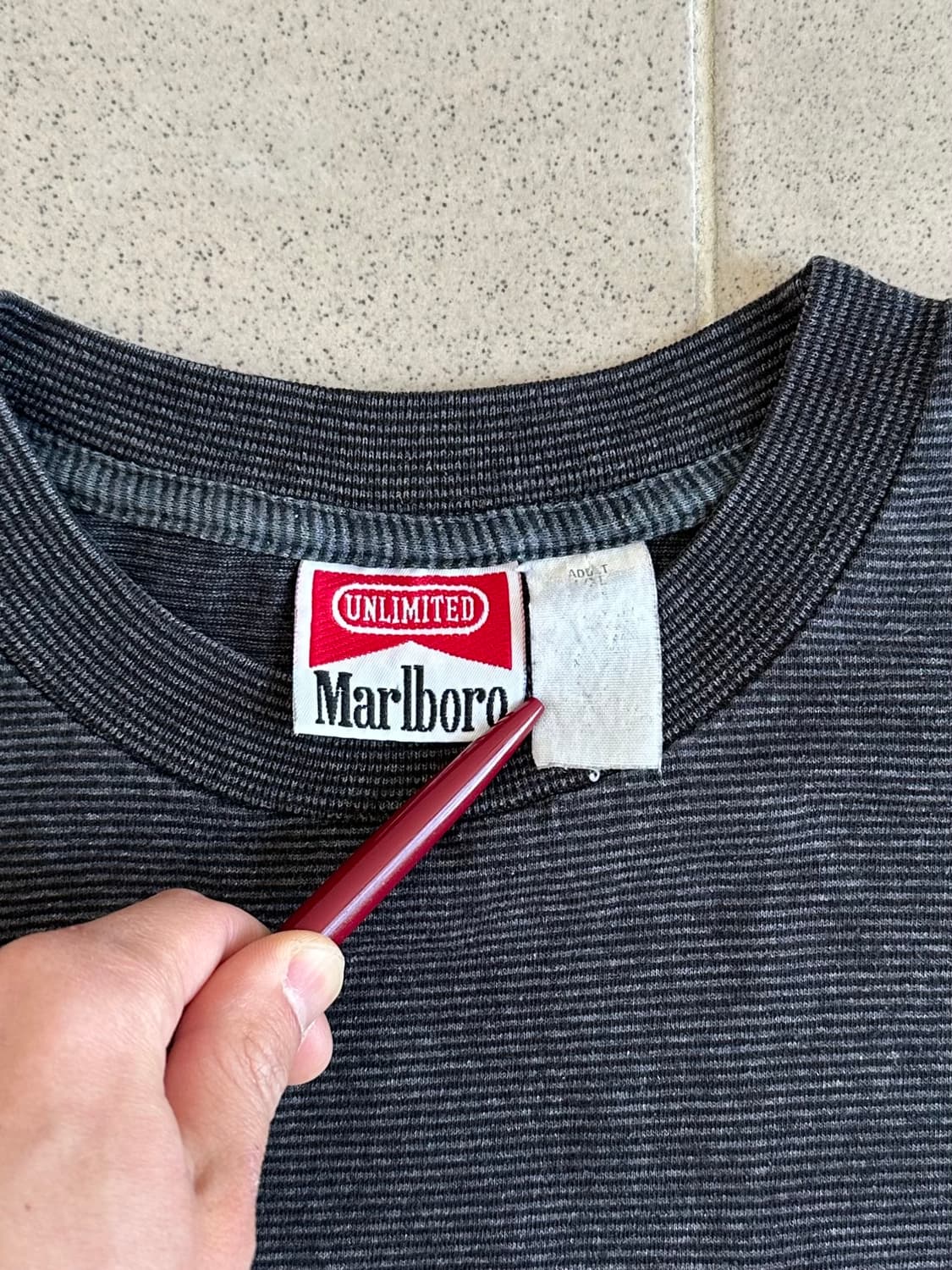90s 빈티지 말보루 티셔츠 스트라이프 상품이미지5