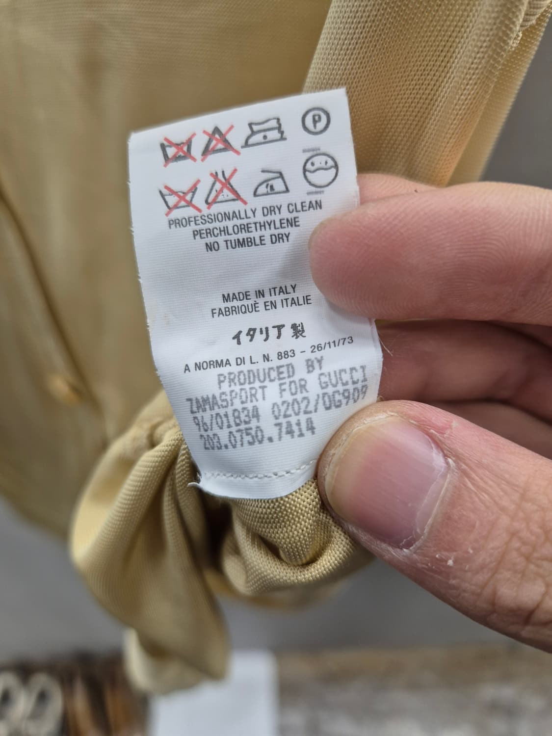 구찌 실크 옐로우 블라우스 상품이미지6