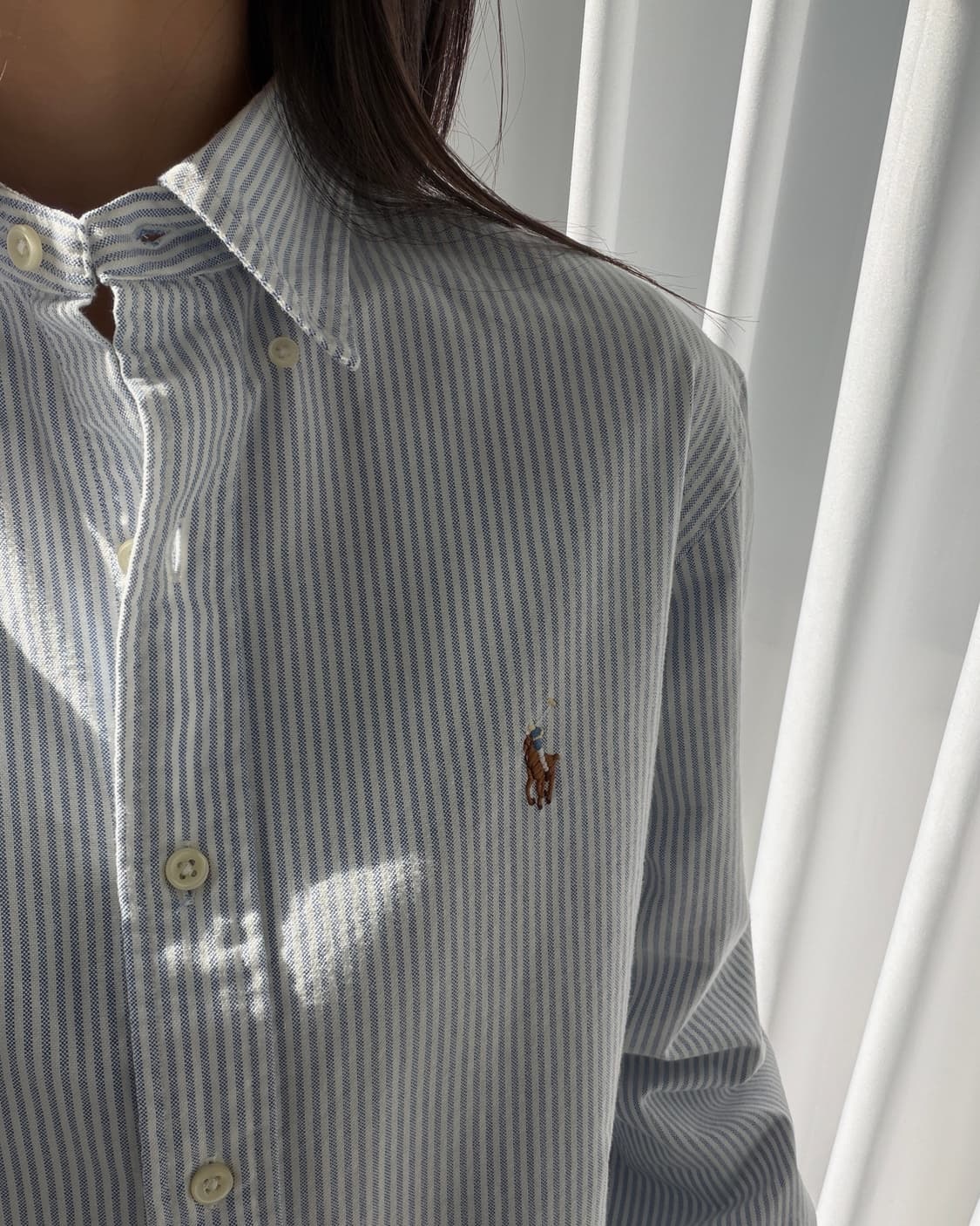 [S]폴로 랄프로렌 클래식핏 스트라이프 옥스포드 셔츠 상품이미지2