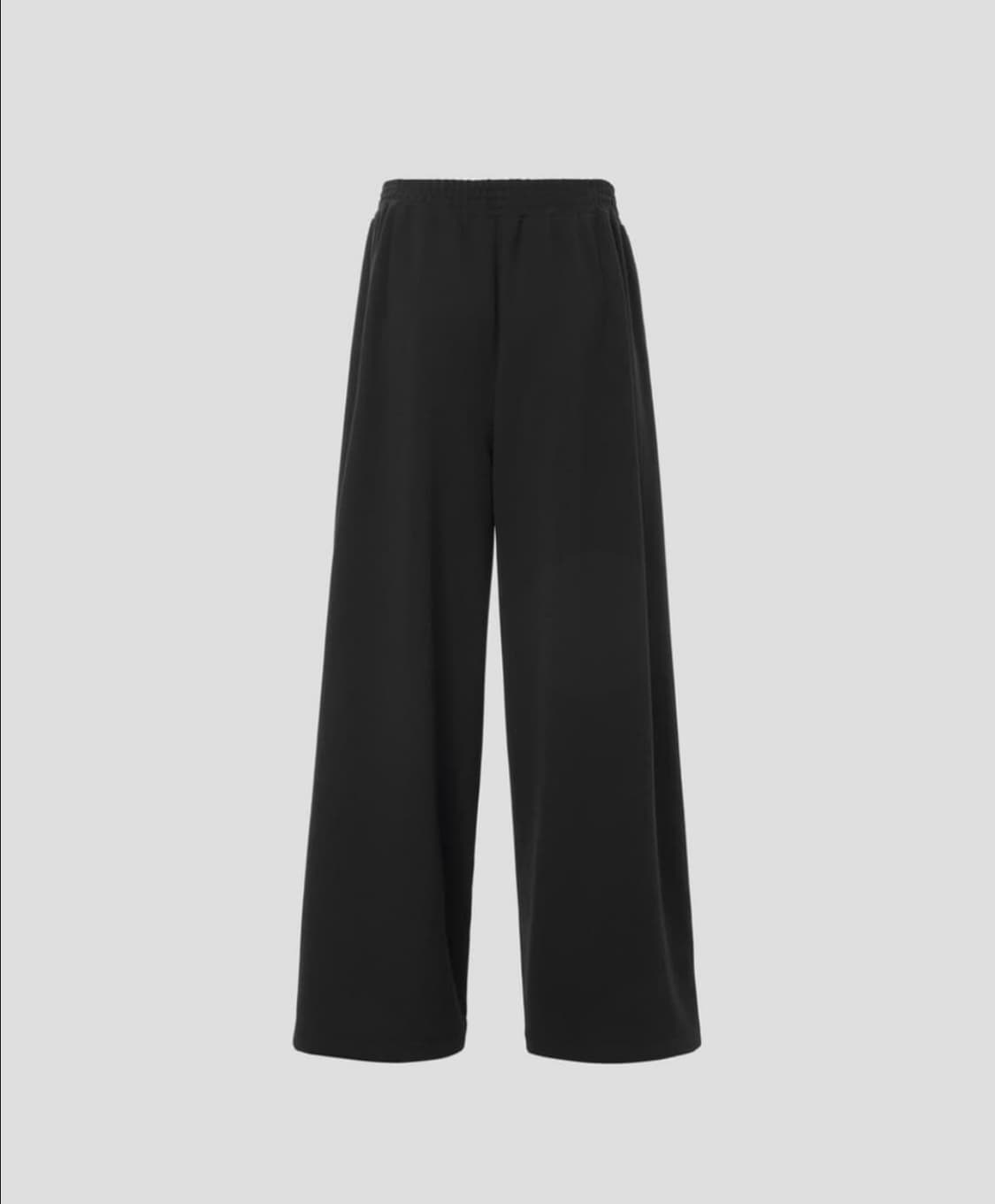1회착용 블랙 M RECTO 24S/S 트리콧 더블와이드 팬츠   상품이미지6