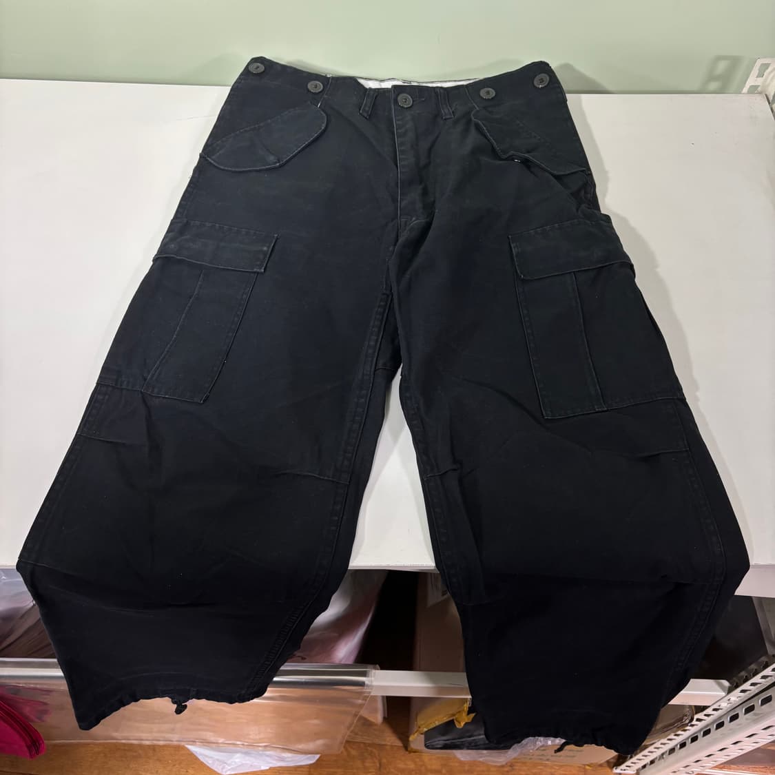 S-M US ARMY 블랙 레귤러핏 M65 복각 필드팬츠 상품이미지3