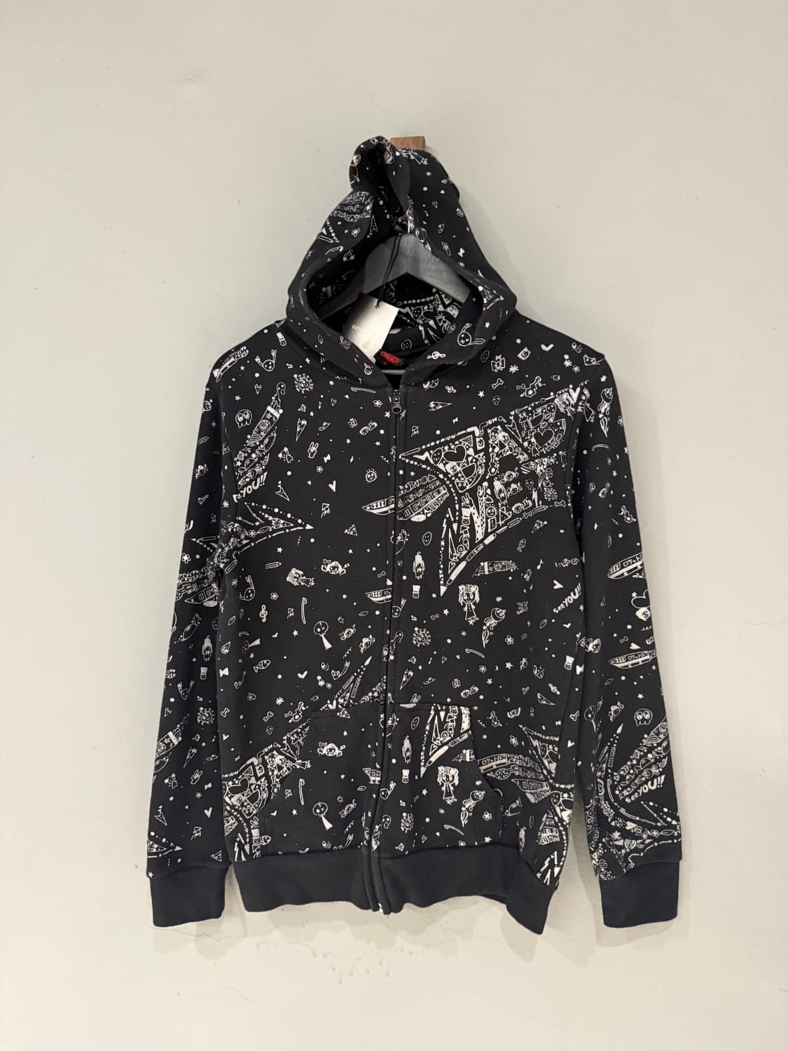 Baby metal handwriting logo hood zip-up 상품이미지4