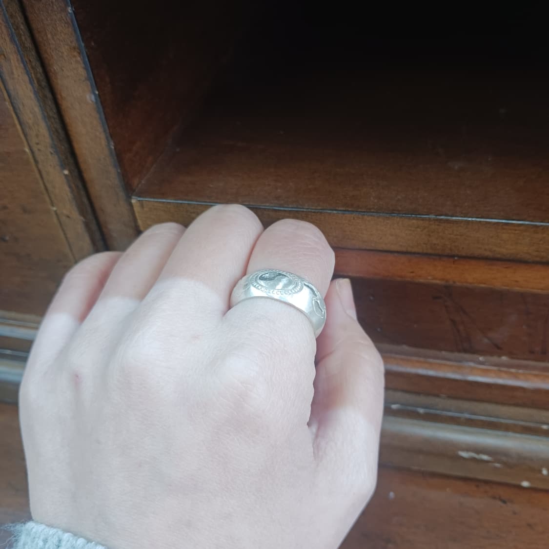 태극구름 순은99 은가락지 8미리 상품이미지8