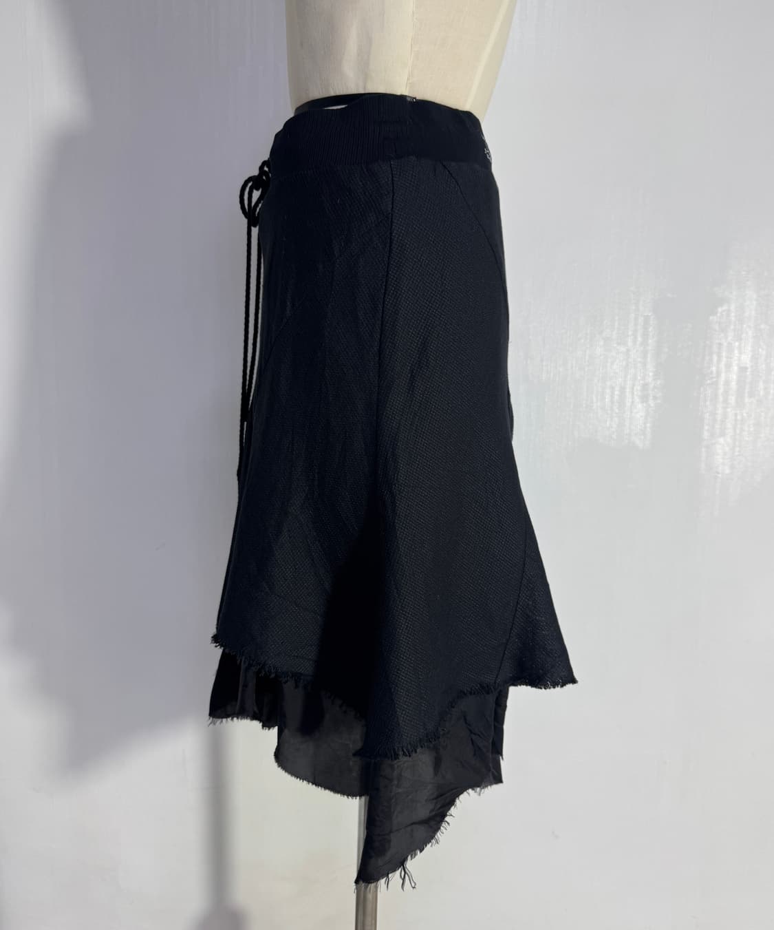 Bajra 비대칭 레이어드 스커트 y2k 아방가르드 상품이미지4