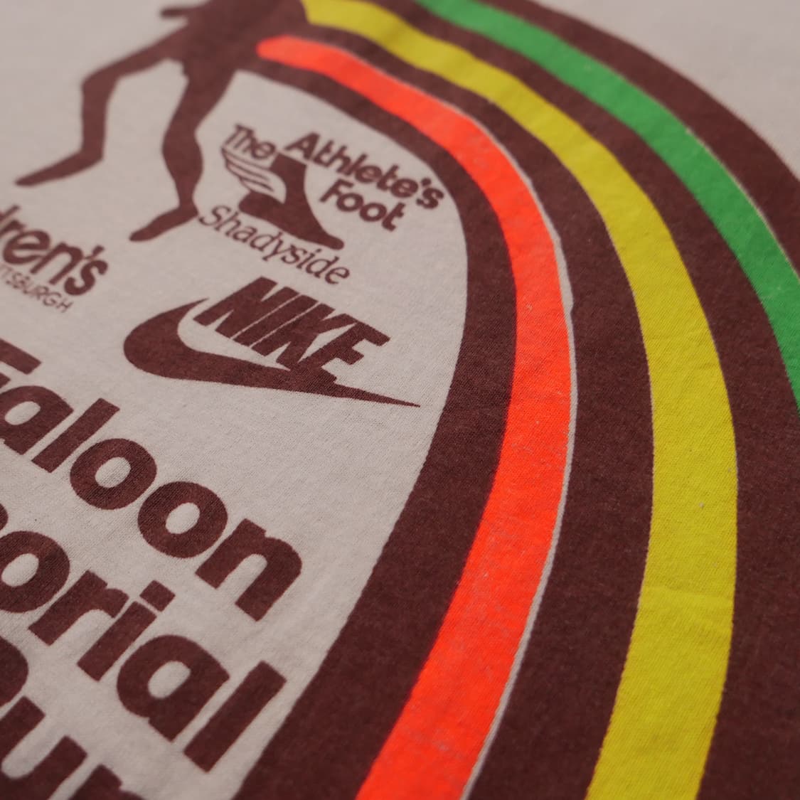 90s NIKE Rainbow Run T-shirt (95size) 상품이미지3