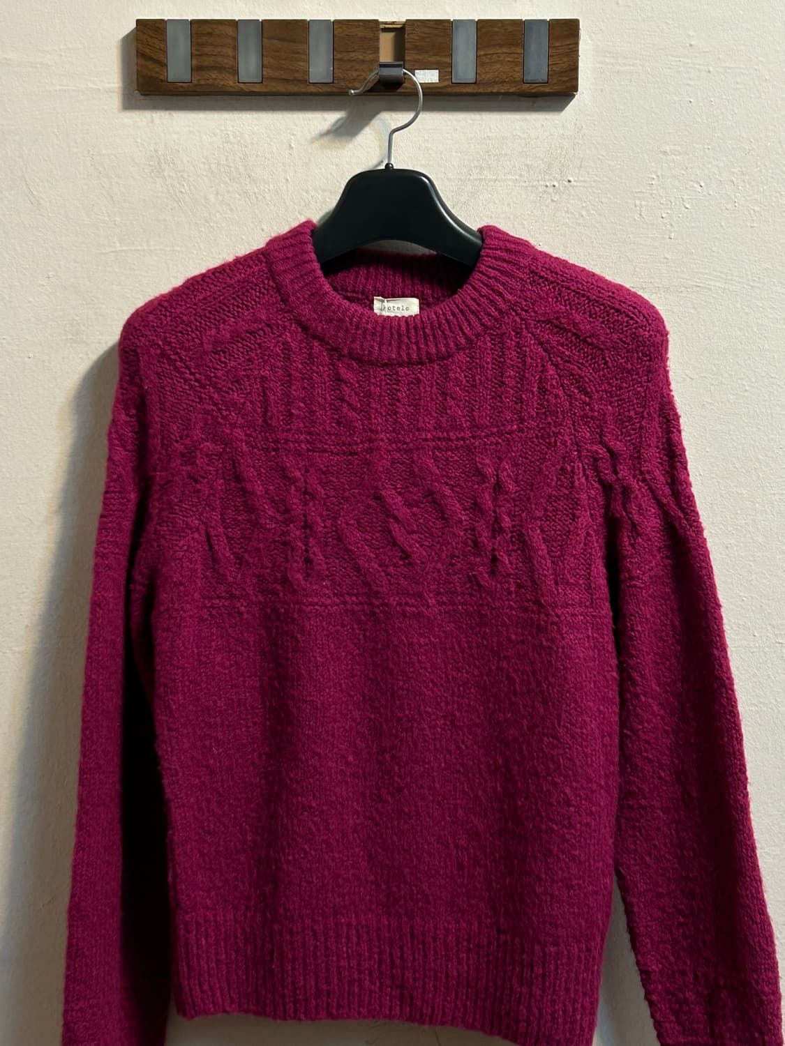 코텔로 케이블 울 블렌딩 니트 풀오버 상품이미지2