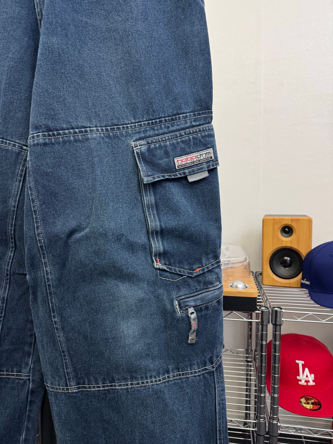 HOBO 데님 디테일 와이드 인디고 데님 팬츠 상품이미지3