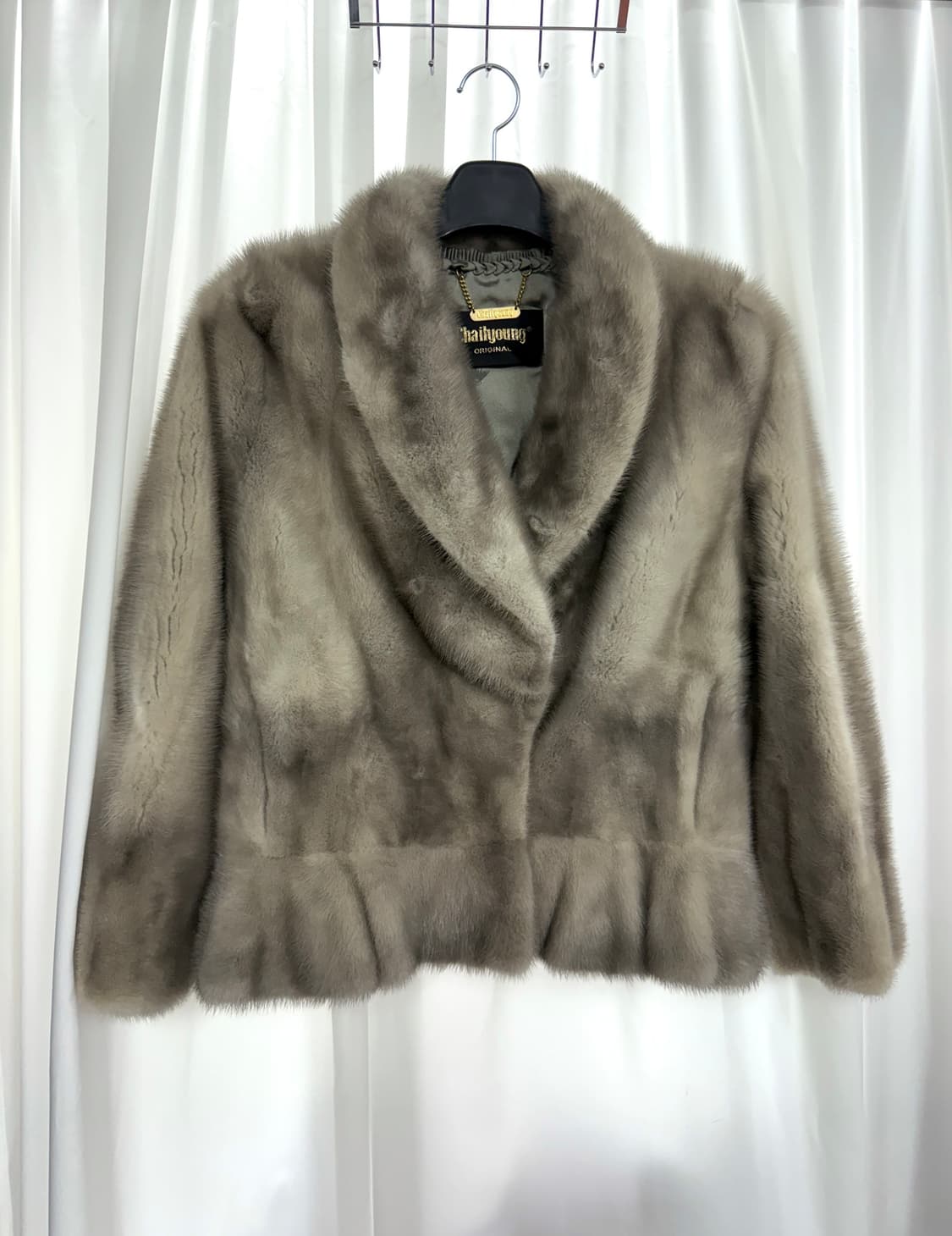 Gray mink coat 실버그레이 리얼밍크코트  상품이미지4