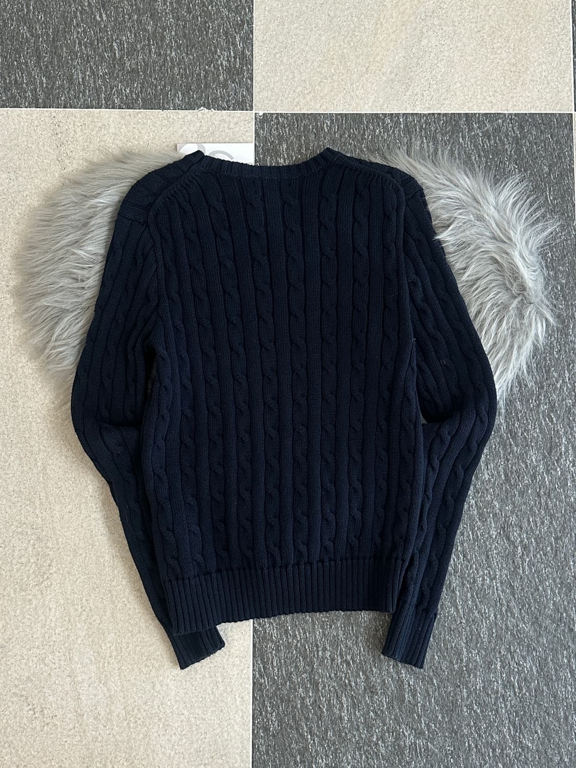 폴로 랄프로렌 네이비 케이블 니트 상품이미지3