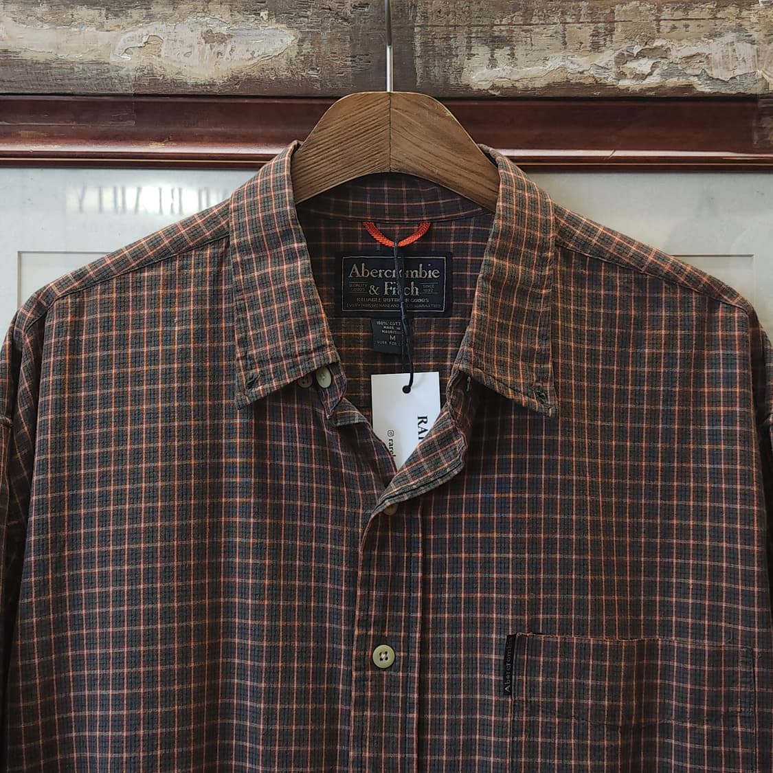 90s 아베크롬비 체크셔츠 빈티지 플란넬 체크셔츠 M 상품이미지4