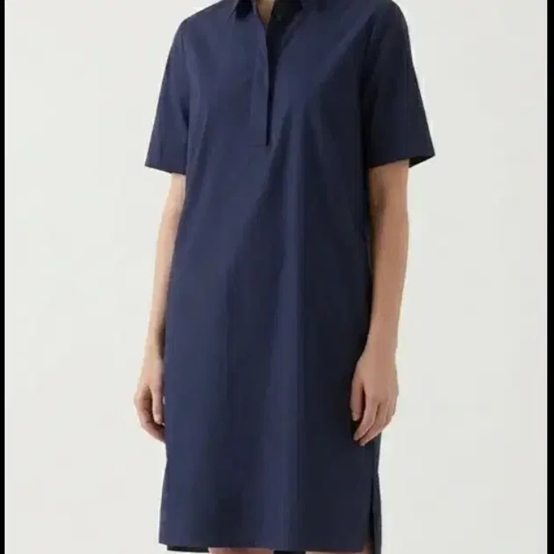COS 코스 네이비 반팔 셔츠 원피스 55 상품이미지1