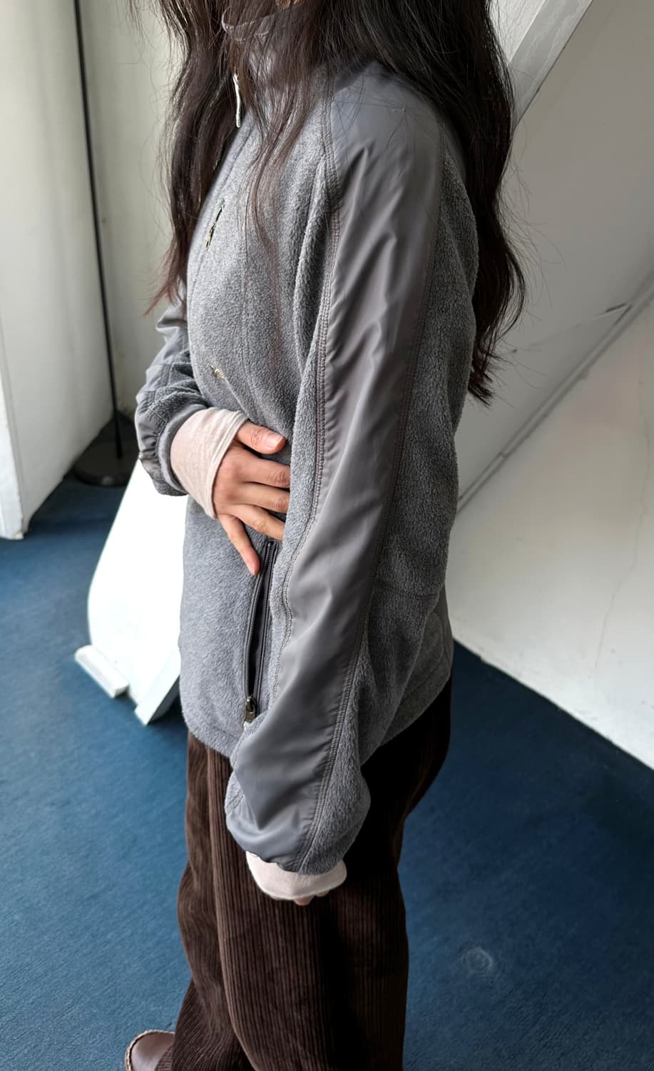 Fleece design zip blouson 상품이미지8