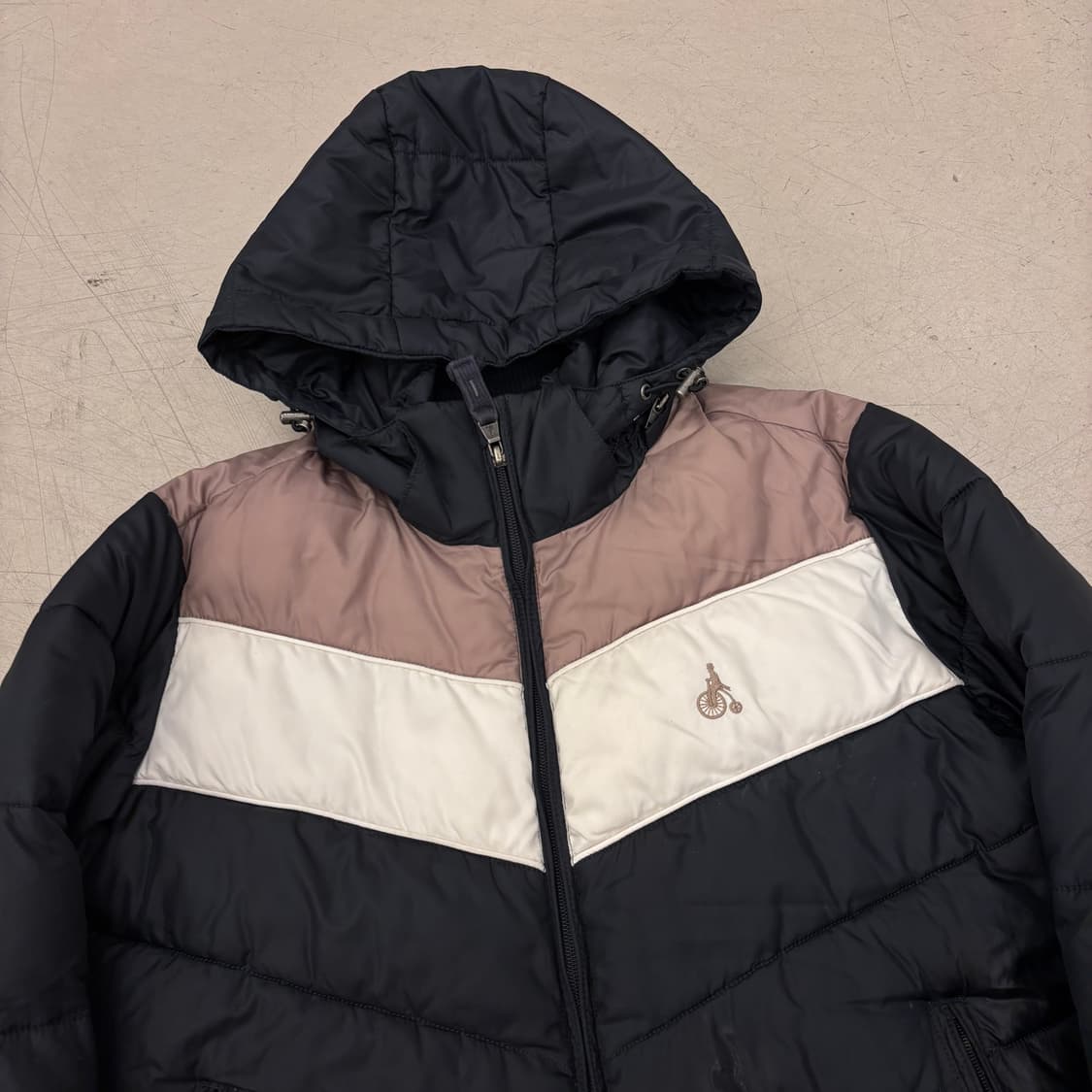 빈폴 컬러블럭 후드 패딩 상품이미지2