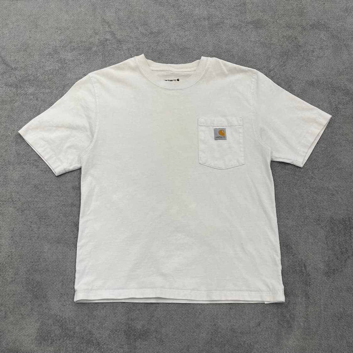 S 칼하트 포켓 반팔티 화이트 상품이미지1